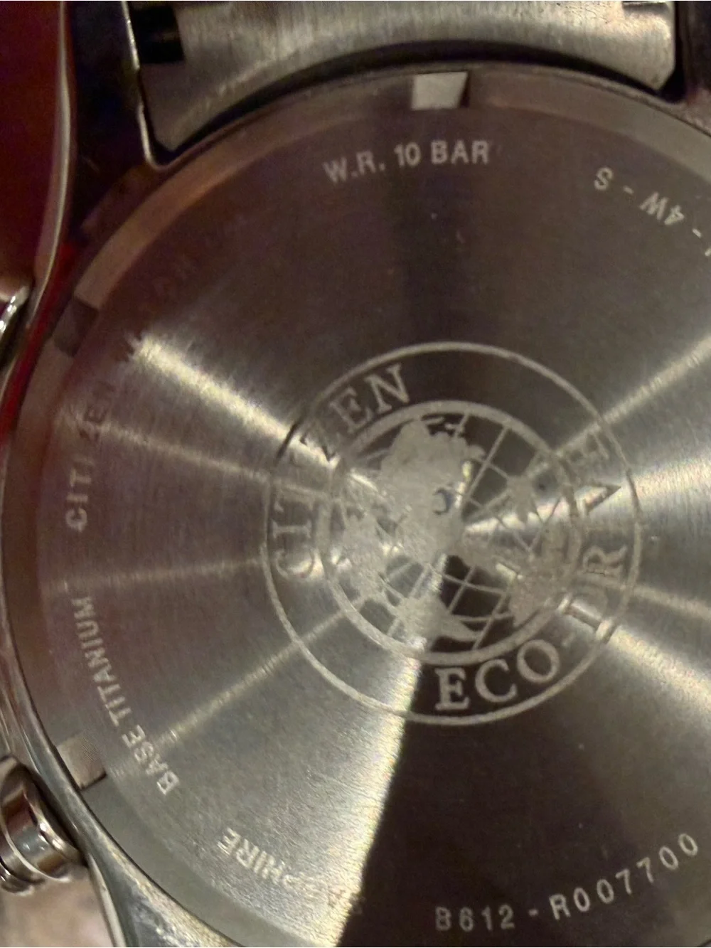 Citizen Titanium Chronograph Watch - Blue and Silver Dial